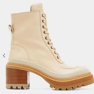 "Mahalia" pebbled calf leather hiking booties
1.00 in / 25 mm block heel